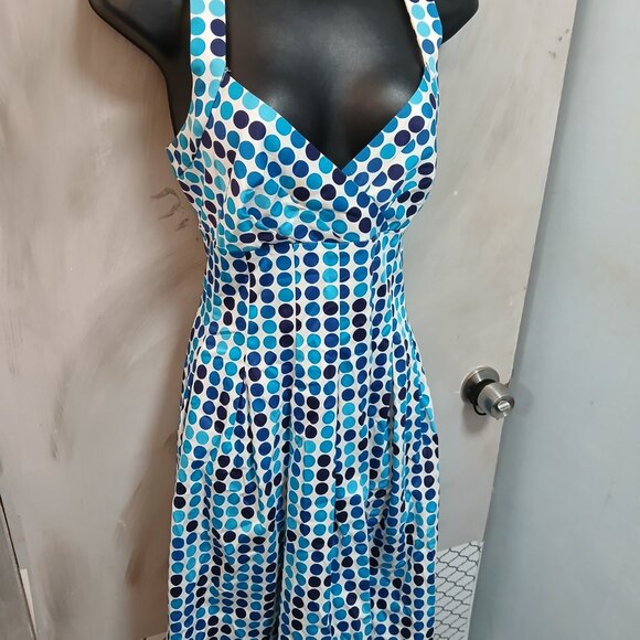 Calvin Klein Dotted Halter Dress - Picture 5 of 9